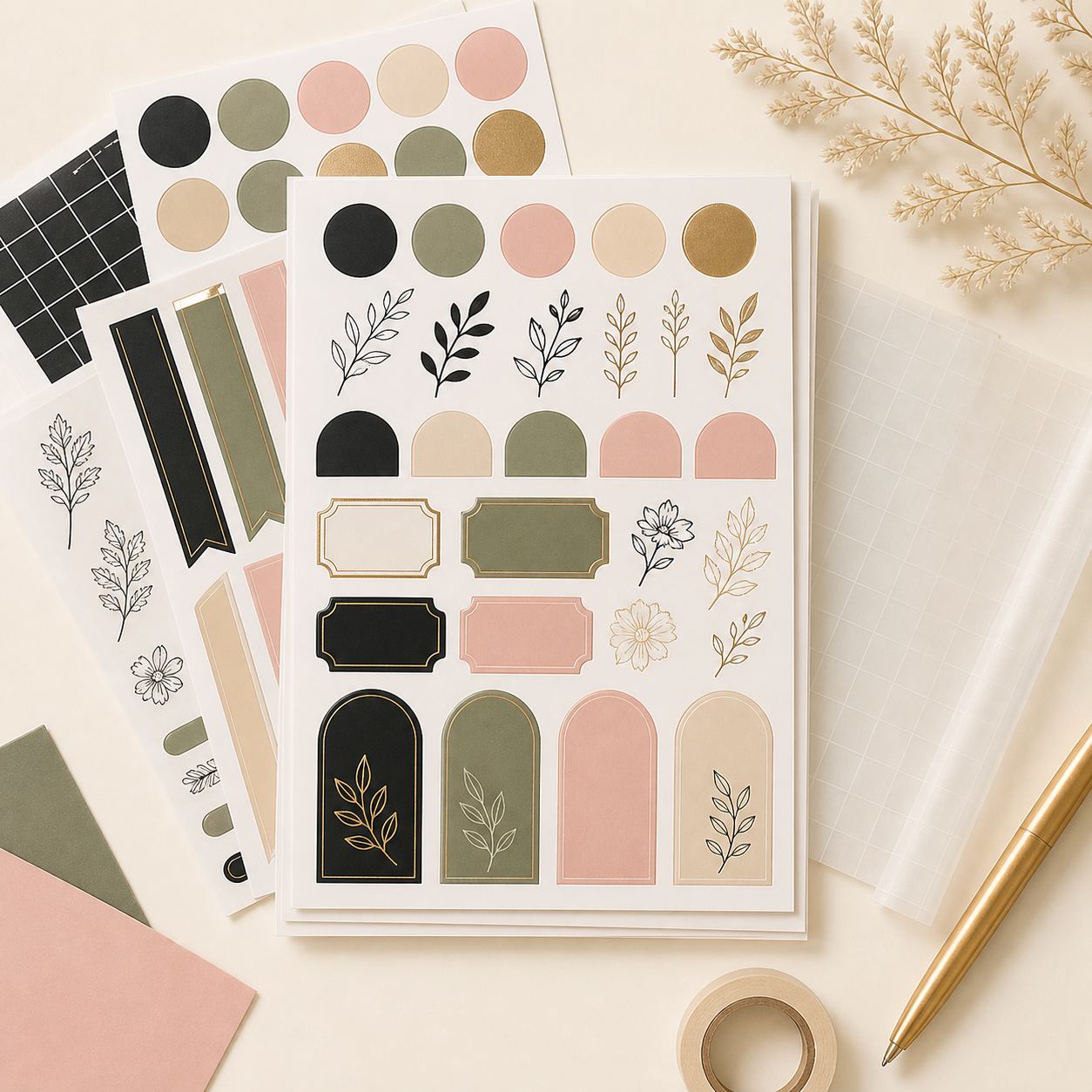 Custom vinyl sticker sheets and labels